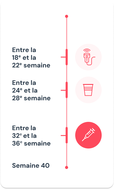 Chronologie des rendez-vous pendant la grossesse